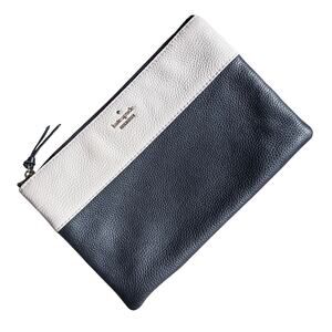 Kate Spade Clutch 2 tone Genuine Pebble Leather like new